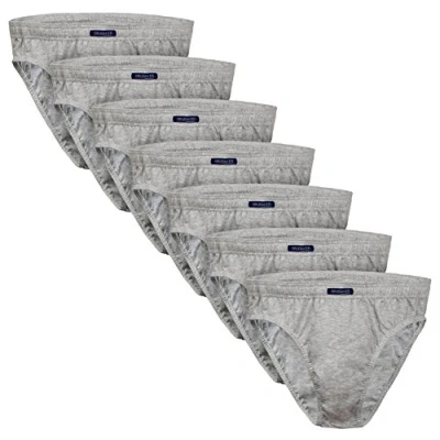 Abbildung von BRUBAKER 7er Pack Herren Slips 100% Baumwolle Multipack Männer Unterhosen Olive Gr. L