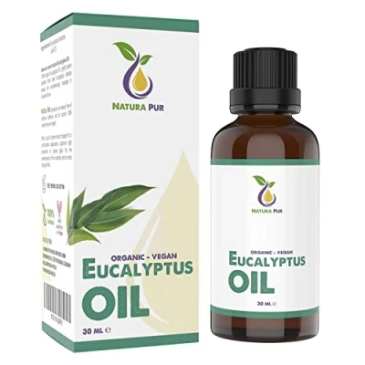 Abbildung von Eukalyptusöl BIO 30ml 100% naturreines ätherisches Eukalyptus Öl, vegan Eucalyptus Oil (Eucalyptus Radiata Leaf Oil) für Aromatherapie, Diffuser, Duftöl, Aromaöl