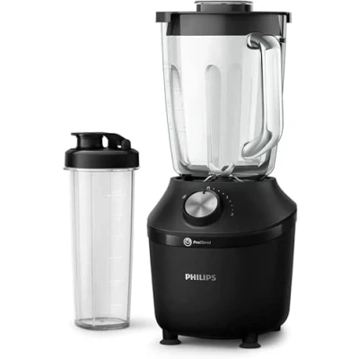 Abbildung von Philips Standmixer und Smoothie Maker 600W, 2 Liter Becher, HomeID App, Geschwindigkeitsstufen + Impulsfunktion, ProBlend, Ice Crush Funktion (HR2291/41)