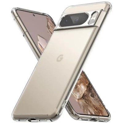 Abbildung von Ringke Fusion Case Kompatibel mit Google Pixel 8 Pro Hülle, Harte PC Mattierte Rückseite TPU Stoßfest Bumper Schutzhülle für 5G (2023) Matte Clear