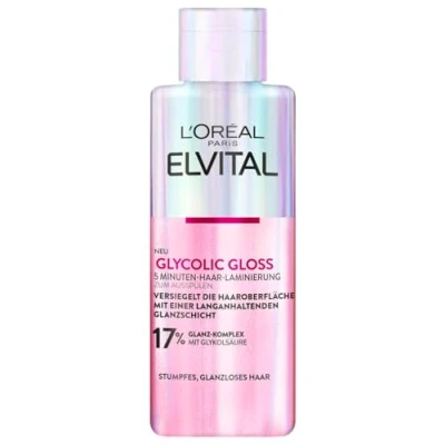 Abbildung von L&#039;Oréal Paris Elvital Glycolic Gloss 5 Minuten Haar Laminierung für glanzloses und stumpfes Haar, Glossing zum Verbessern der Haarqualität mehr Glanz, Haarversieglung mit Glykolsäure, 200ml