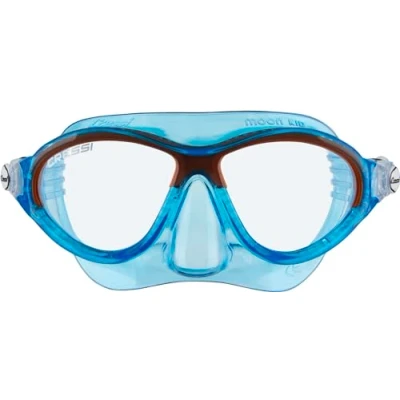 Abbildung von Cressi Moon Kid Mask Schnorchelmaske für Kinder, Transluzent Rosa/Weiß, Einheitsgröße