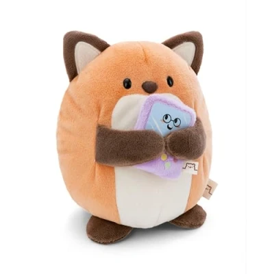 Abbildung von NICI MYMOCHI Fuchs Kuscheltier Geeks 16 cm mit Videospiel in Geschenkbox 11x12x6,5 cm, Flauschiges Stofftier zum Kuscheln, Spielen und Liebhaben 61151