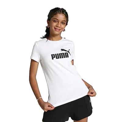Abbildung von Puma LOGO Unisex Tshirt print für Kinder, Größe: 116, white
