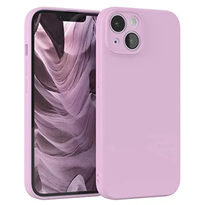 Abbildung von EAZY Case Silikonhülle für iPhone 14 Hülle Silikon Violett weich stoßfeste Handyhülle Schutzhülle mit Kameraschutz Dünn Premium Schutz Cover TPU Phone Bumper in Pastell Flieder Matt