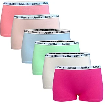 Abbildung von Libella® Panties Boxershorts Damen 6er Pack Hipsters Unterhose Unterwäsche Set Baumwolle Hipster Höschen Frauen,Atmungsaktiv Bequeme Mehrpack 3429UN3 M 6