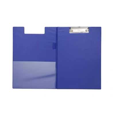 Abbildung von MAUL Schreibmappe A4 Mappe aus Karton mit Folienüberzug zum Zuklappen Dokumentenmappe Fach für Papier Praktische Dokumententasche Aufhängen Aktenmappe Büro Blau
