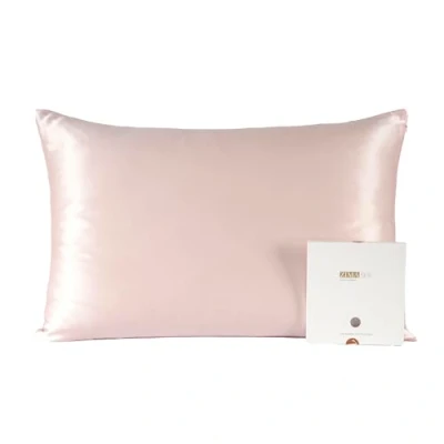 Abbildung von ZIMASILK Seidenkissenbezug, 100% Mulberry Seide Kissenbezug, 19 Momme Seide, für Haut und Haar, auf beiden Seiten, 1 Stück, Rose, Standard 50x75cm