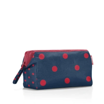 Abbildung von reisenthel travelcosmetic Starke robuste und praktische Reisekosmetiktasche, Handschlaufe, wasserabweisendes Material, Couleur:Mixed dots red