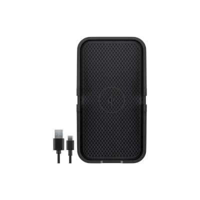 Abbildung von Goobay 60471 Kfz Wireless Charger 15W Qi Ladestation / kabelloses Ladegerät Induktive Auto Induktionsladegerät mit Handyhalter