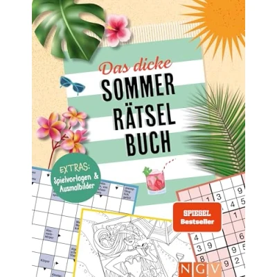 Abbildung von Das dicke Sommer Rätselbuch: Spaß und Entspannung für die schönste Zeit im Jahr Extras: Spielvorlagen &amp; Ausmalbilder