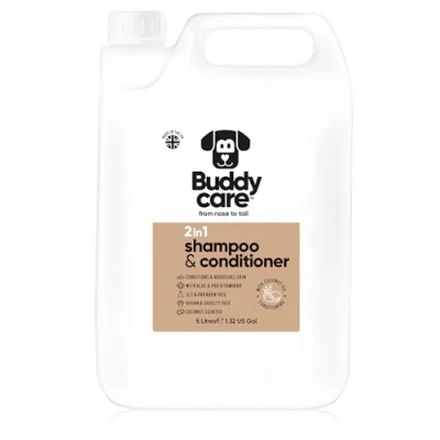 Abbildung von 2in1 Shampoo &amp; Conditioner von Buddycare Praktisches Hundeshampoo und in einem Mit Aloe Vera Pro Vitamin B5 (5L)