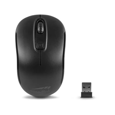 Abbildung von Speedlink CEPTICA Mouse Wireless kleine Maus ohne Kabel, PC kabellos für Notebook und Laptop, leicht, 2.4G USB Nano Empfänger, dpi Schalter bis 1600 dpi, schwarz