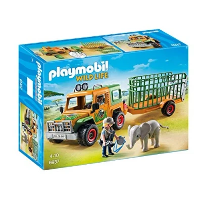Abbildung von PLAYMOBIL Wild Life 6937 Rangergeländewagen mit Anhänger, Ab 4 Jahren