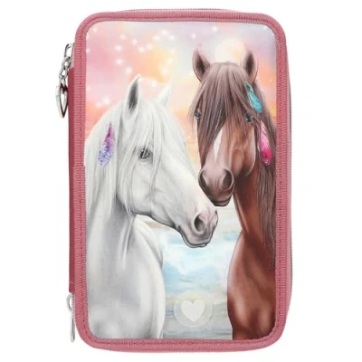 Abbildung von Depesche 3 Fach Federtasche Miss Melody Farbsortierung rot
