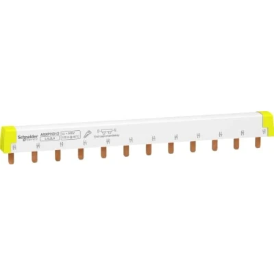 Abbildung von Schneider Electric A9XPH312 Phasenschiene Steg, ablängbar, 3P, 12 TE, 100A