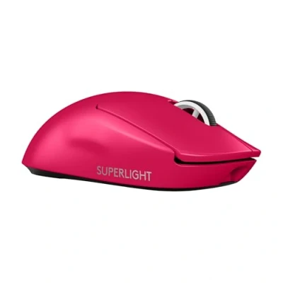 Abbildung von Logitech G PRO X SUPERLIGHT 2 LIGHTSPEED Kabellose Gaming Maus, Lightweight, 60g, 8K Abrufrate, LIGHTFORCE Hybrid Schalter, HERO Sensor, 44K DPI, 5 programmierbare Tasten, USB C, PC &amp; Mac Rosa
