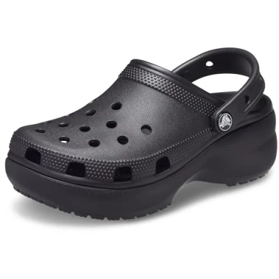 Abbildung von Crocs womens Classic Platform Clog Platform, Black, 38/39 EU