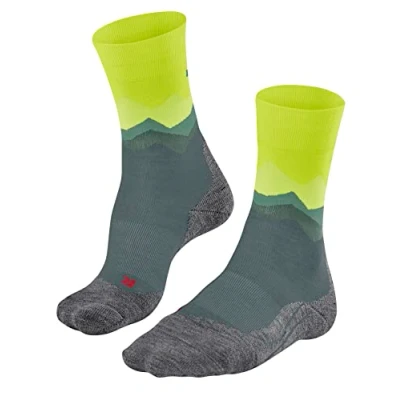 Abbildung von FALKE Herren Wandersocken TK2 Explore Crest M SO Wolle antiblasen dick 1 Paar, Grau (Steel Grey 3583), 39 41