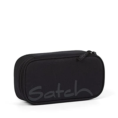 Abbildung von Satch Schlamperbox Blackjack, Mäppchen mit extra viel Platz, Trennfach, Geodreieck, Schwarz
