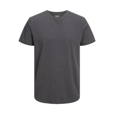 Abbildung von Jack &amp; Jones melange SS Oneck NOOS Tshirt basic, Herren, Größe: Small, Dark grey