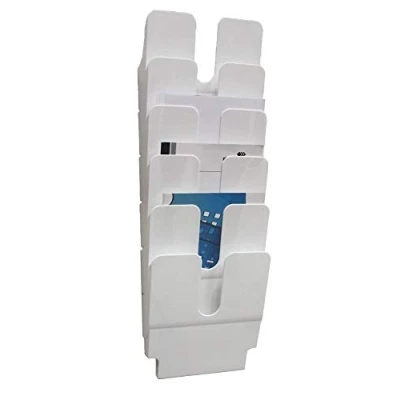 Abbildung von Durable Prospektspenderset (Flexiplus 6, A4 Hochformat) 1 Set, weiss, 1700008011