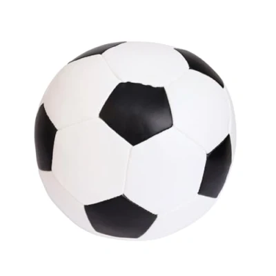 Abbildung von alldoro 60312 Softball Ø 18 cm, Fußball in schwarz/weiß, Softfußball aus Schaumstoff, weicher Schaumstoffball, Kinderball für Drinnen und Draußen, Spielball Kinder Babys ab 0 Monaten