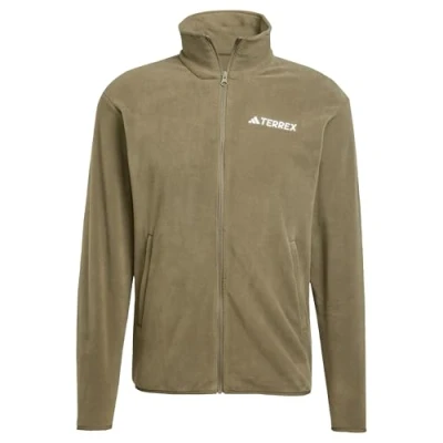 Abbildung von adidas Herren Terrex Multi Essentials Full Zip Fleece Jacket, Olive strata, XXL