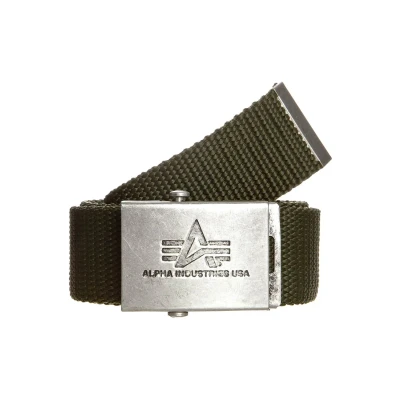 Abbildung von Alpha Industries Heavy DUTY BELT Gürtel, Größe: One Size, Oliv