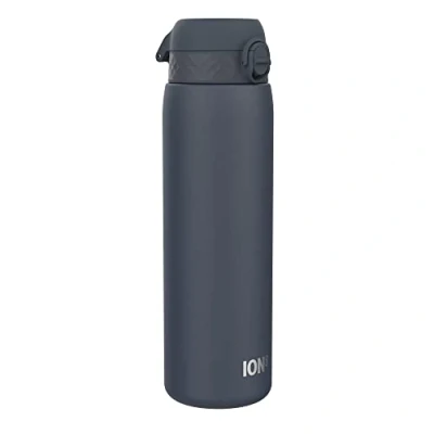 Abbildung von Ion8 Vakuumisolierte Edelstahl Trinkflasche, 1 Liter, 920 ml, Auslaufsicher, Einhandöffnung, Sichere Verriegelung, Spülmaschinenfest, Tragegriff, Langlebig, Ideal für Sport und Yoga