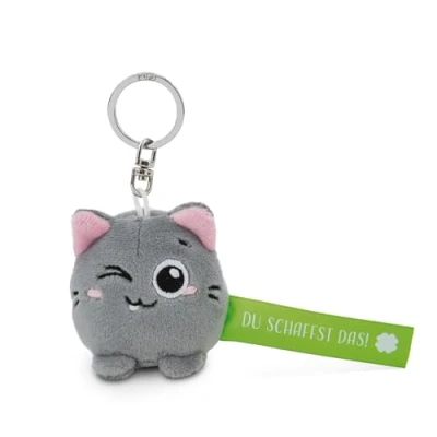 Abbildung von NICI Schlüsselanhänger Katze Du schaffst das! grün 5cm