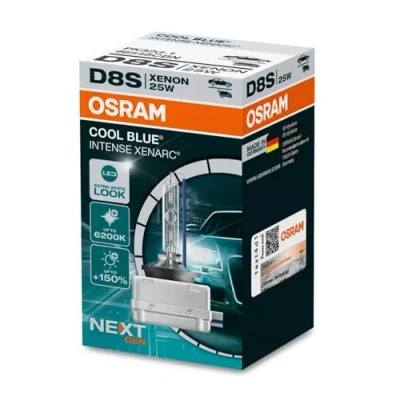 Abbildung von Osram Xenarc Cool Blue Intense NextGen HID Xenon Birne D8S 40V/25W pro Stück (max. 6200K)