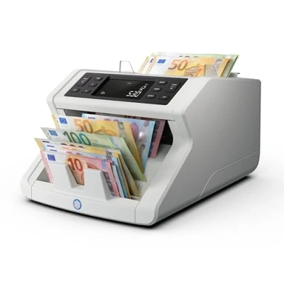 Abbildung von Safescan 2265 Geldzählmaschine, Wertzählung für gemischte EUR und GBP Banknoten Banknotenzähler mit 5 facher Echtheitsprüfung zählt sortierte aller Währungen