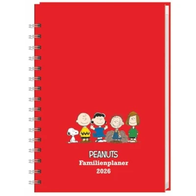 Abbildung von Peanuts Familienplaner Buch A5 2026: Familienkalender mit 5 Spalten. Liebevoll illustrierter Kalender Einstecktasche und Schulferien. Terminplaner 160 Seiten. (Kalenderbücher Heye)