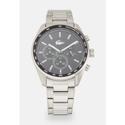 Abbildung von Lacoste Boston Chronograph silvercoloured/black, Herren, Größe: One Size, Silver coloured/black