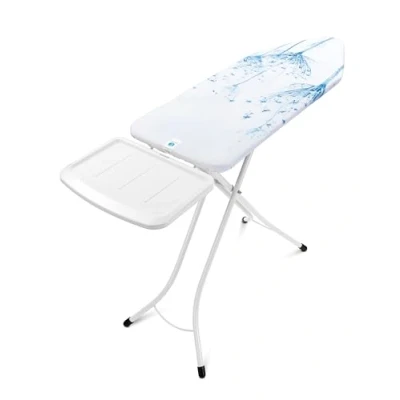 Abbildung von Brabantia Bügelbrett C für Dampferzeuger XL Dampfbügelbrett Extra großer Metallständer Höhenverstellbar Solider Vierfußrahmen Geräte bis zu 40 x 22 cm Cotton Flower 124 45