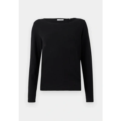 Abbildung von Marc O&#039;Polo Denim Longsleeve Crewneck Langarmshirt, Damen, Größe: XS, Black