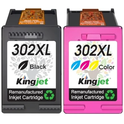 Abbildung von 302 XL Wiederaufbereitet Druckerpatronen Multipack, Kompatibel für HP XL, patronen 302, Envy 4520 4525 4522 4524 Officejet 5230 3831 3830 3833 Deskjet 3630 3639 3636 2130 (schwarz Farbe)