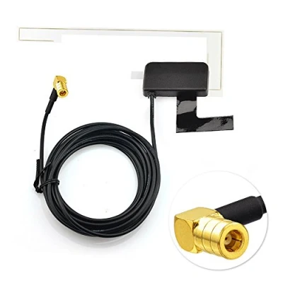Abbildung von Eightwood DAB Antenne Auto SMB Digtial Autoradio mit 3 Meter Scheibenantenne Glass Mount für Blaupunkt Pioneer Clarion Kenwood Alpine MEHRWEG