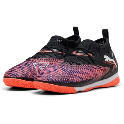 Abbildung von PUMA Future 8 Match IT + MID JR Fussballschuh, Black White Glowing RED, 35.5 EU