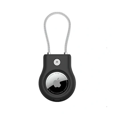 Abbildung von Belkin AirTag Hülle mit Drahtseil, Secure Holder Schutzhülle für AirTag, Accessoire Kratzschutz (Schwarz)