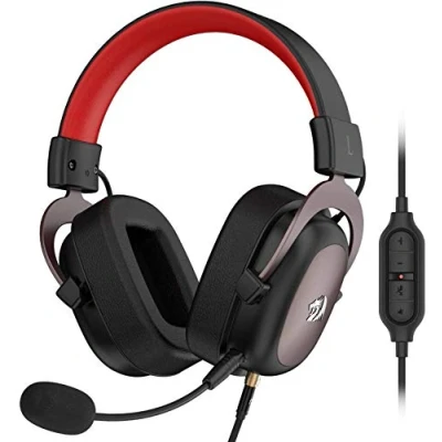 Abbildung von Redragon H510 Zeus Kabelgebundenes Gaming Kopfhörer 7.1 Surround Sound Memory Schaumstoff Ohrpolster 53MM Treiber Abnehmbares Mikrofon Funktioniert mit PC/PS4 &amp; Xbox One, Switch