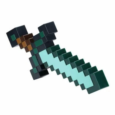 Abbildung von Minecraft Diamantschwert Licht Offiziell lizenziertes Merchandise, 3 dynamische Lichtmodi mit Sound Reaktion, Gamer Raum Dekor &amp; Sammlerstück, USB oder batteriebetrieben