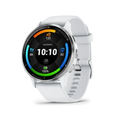 Abbildung von Garmin Venu 3 GPS Fitness Smartwatch mit Bluetooth Telefonie und Sprachassistenz, Ultrascharfes 1,4 / 1,2 Zoll AMOLED Touchdisplay, Fitnessfunktionen, Music, Pay Rollstuhlmodus