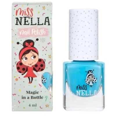 Abbildung von Miss Nella MERMAID BLUE abziehbarer Nagellack speziell für Kinder, Blau, Peel Off Formel, ungiftig, wasserbasiert und geruchsneutral