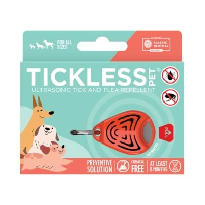 Abbildung von Tickless Pet Ultraschallgerät gegen Zecken und Flöhe für Haustiere Orange