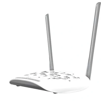 Abbildung von TP Link TL WA801N WLAN Access Point 300Mbit/s on 2.4GHz (Client, Bridget, Universal/WDFS Repeater),1X10/100 Mbps Ethernet, WPS, zwei fixierte Antennen) weiß