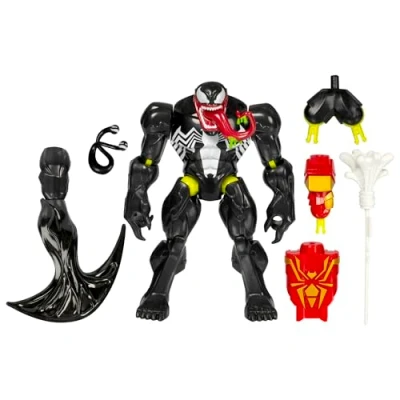 Abbildung von Spider Man MixMashers Marvel Venom individualisierbare Mix and Match Deluxe Action Figur &amp; Accessoires, Schwarz