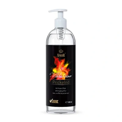 Abbildung von Vibratissimo Play Gel Prickelnd 1000 ml I Gleitmittel mit Prickel Effekt Wasserbasierte Gleitgele Lubricant für Silikon Toys &amp; Latexkondome geeignet water based lubrication