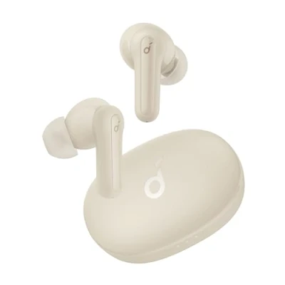 Abbildung von soundcore by Anker P2 Mini True Wireless Earbuds In Ear Kopfhörer, 10mm Audiotreiber, intensiver Bass, EQ, Bluetooth 5.2, 32 Std Akku, Aufladen mit USB C, minimalistisches Design(Champagnerweiß)